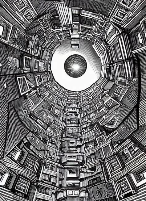 Portal In Space Mc Escher Art Stable Diffusion Openart