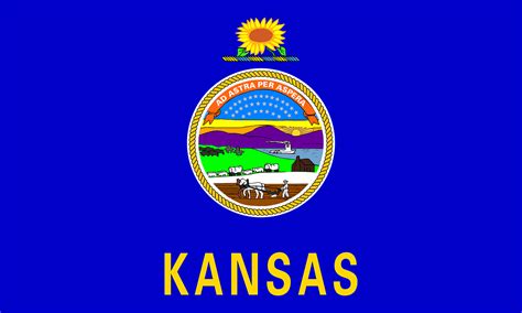 Download Kansas Flag State Royalty Free Vector Graphic Pixabay