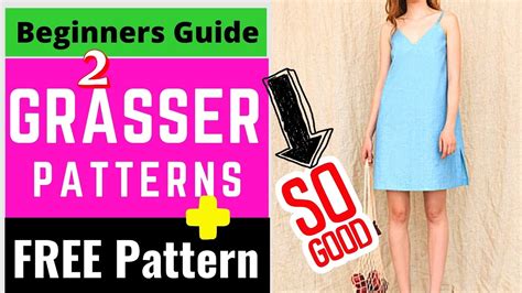 Beginners Guide To Sewing With Grasser Patterns Free Sundress Pattern Youtube