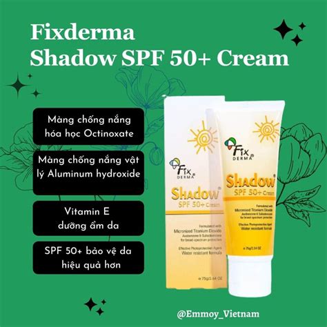 Kem Ch Ng N Ng Fixderma Shadow Spf Cream G Shopee Vi T Nam