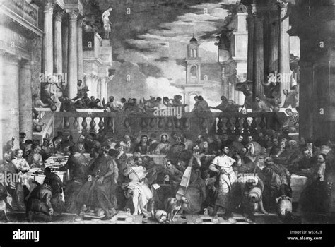 After Paolo Veronese, The Wedding in Cana, Wedding in Cana, Oil on canvas, Height, 232 cm (91.3 ...