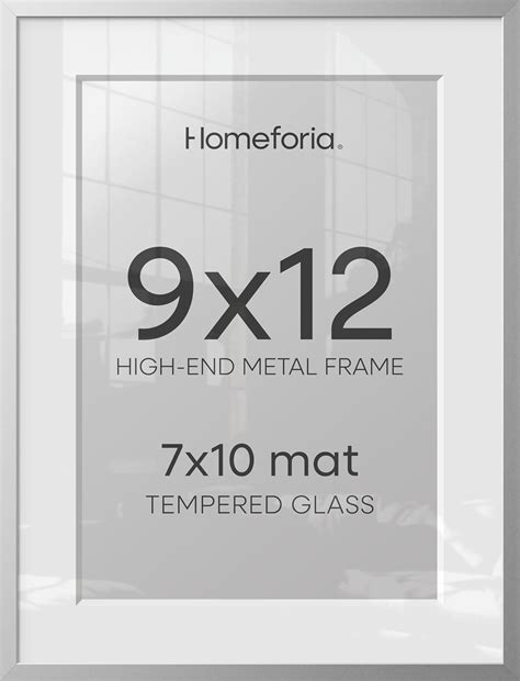 amazoncom homeforia  picture frame silver high  metal