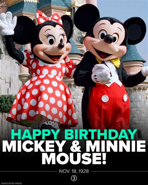 Mickey And Minnie Mouse Happy Birthday