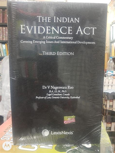 Buy The Indian Evidence Act Book Online At Low Prices In India The