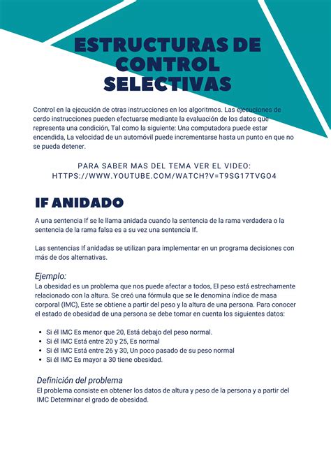 Estructuras De Control Selectivas PDF