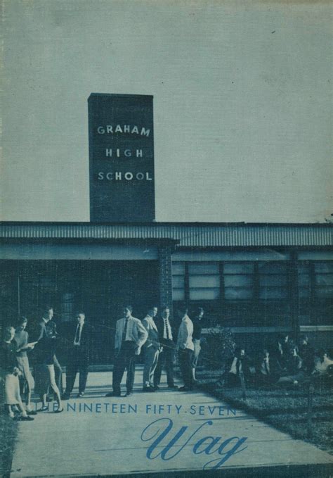 1957 yearbook from Graham High School from Graham, North Carolina for sale