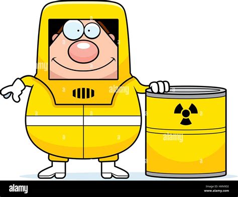 Funny Hazmat Suit Cartoon