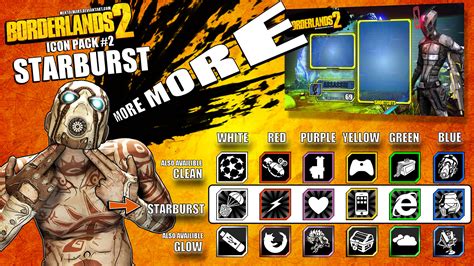 Borderlands 2 Icon Pack 2 Starburst By Mentalmars On Deviantart