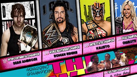 Wwe Custom Year End Champions Wallpaper By Wweacproductions On Deviantart