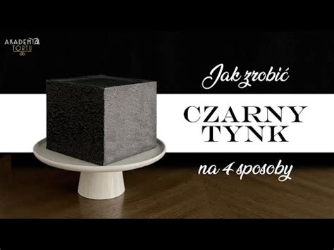 Jak zrobić czarny tynk do tortu na 4 sposoby YouTube