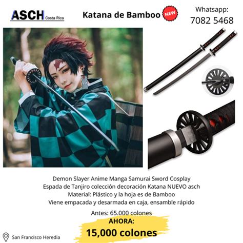 Katana Tanjiro Kimetsu No Yaiba A La Venta De Bamboo Excelente Calidad