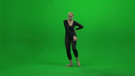 Woman Dancing Against Green Screen — Stock Video © Stockmedia 69424533