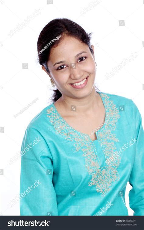 Young Beautiful Smiling Indian Woman Stock Photo 90398131 Shutterstock