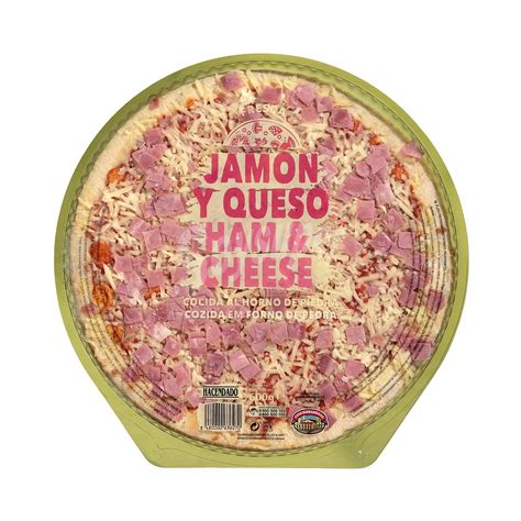 Hacendado Pizza Fresca Jamon York Mozzarella Familiar Unidad 600 G