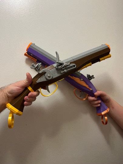 3d Printed Flintlock Pistol That Fires Nerf Bullets Or Balls Dread Pirate Roberts Edition