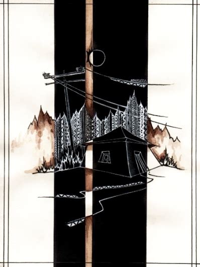 Иллюстрация Улитка на склоне в стиле графика | Illustrators.ru