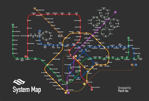 Redesigned Singapore’s subway system map! : r/Design