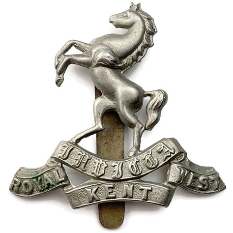 Ww1 Queens Own Royal West Kent Regiment Rwk Cap Badge