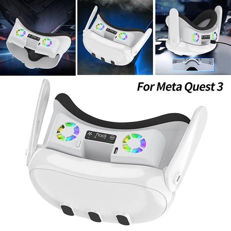 Cubierta Facial Para Meta Quest 3 VR Ventilador De Refrigeraci N