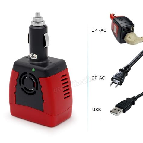 อะแดปเตอร์แปลงไฟรถยนต์ Car Inverter 150w 12vdc เป็นไฟบ้านได้ 220vac