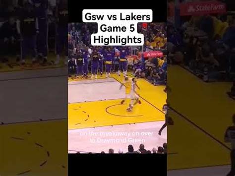 Gsw Vs Lakers Game Highlights Youtube