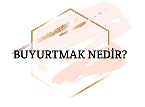 Buyurtmak Nedir Ne Demek Z T Anlam E Anlam