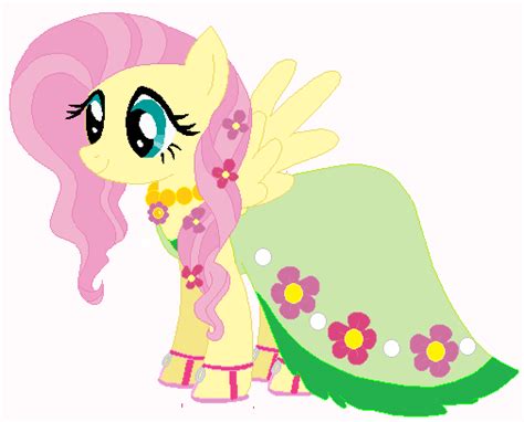 Fluttershys Wedding Attendance Gown 03 By Unicornsmile On Deviantart