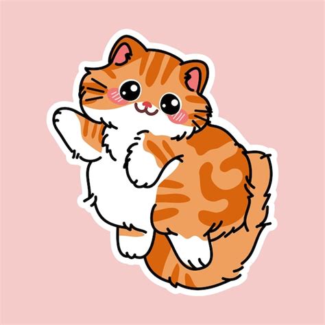 Premium Vector Cute Cat Vector Illustration