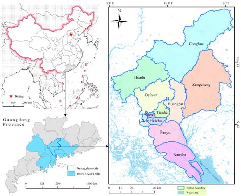 Illustration Map Of Guangzhou City Download Scientific Diagram