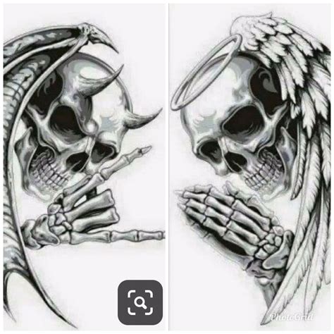 Angel Skeleton Tattoo