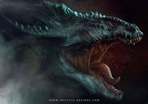 ArtStation - Rhaegal Dragon - Games of Thrones