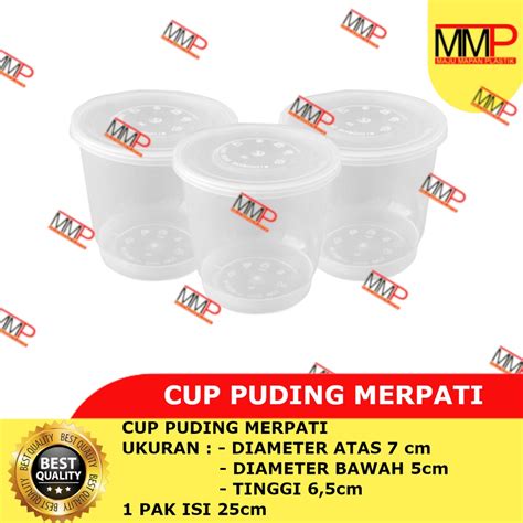 Jual Pcs Cup Puding Merpati Ml Gelas Pudding Ml Cup