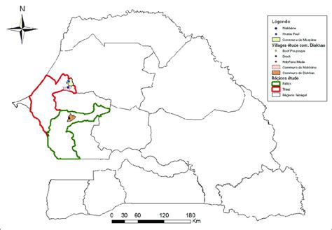 1 Localisation Des Zones Détude Au Sénégal Download Scientific Diagram