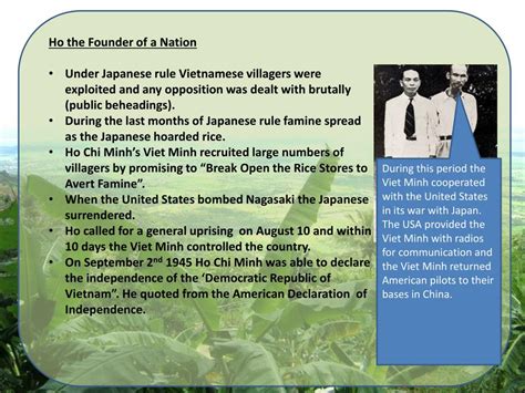 Ppt Ho Chi Minh Profile Characteristics Of Ho Chi Minh That Made