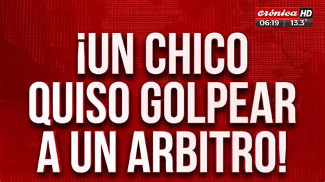 F Tbol Violento Un Chico Quiso Golpear Al Rbitro Youtube