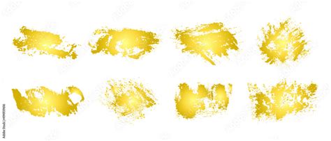 Gold foil texture set. Design element. Gold gradient. Stock Vector ...