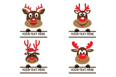 Christmas Reindeer Face Svg Graphic Graphic By Chinc1931 · Creative Fabrica