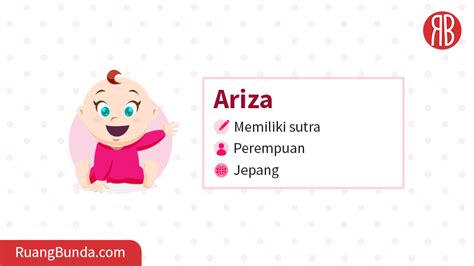 ariza arti nama kombinasi rangkaian nama sifat karakter
