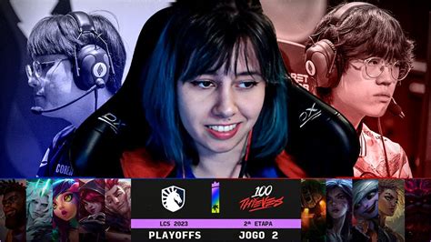 Team Liquid X 100 Thieves Jogo 2 LCS 2023 Playoffs DIA 4 Ilha