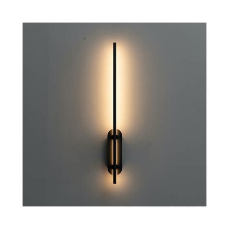 Applique Noire Led Design Lin Aire Taranto