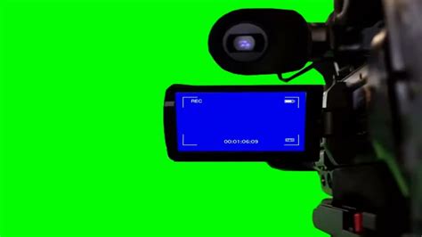Efecto De Camara Rec Grabando Pantalla Verde Con Marcador De Tiempo