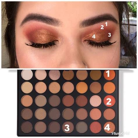 Copper Orange Eye Morphe 35opalette Eyeshadow Makeup Diy