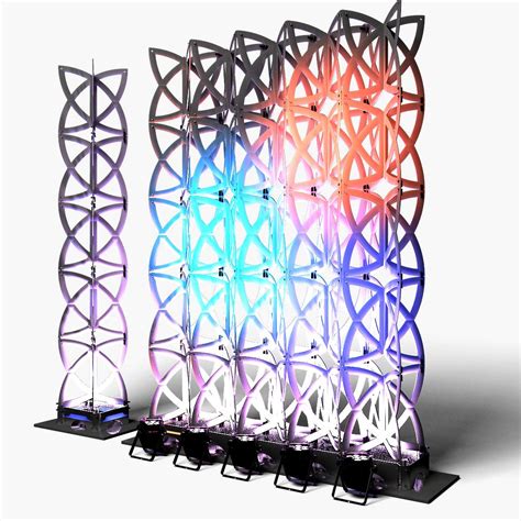 Stage Decor 22 Modular Wall Column 3D Model By Akerstudio