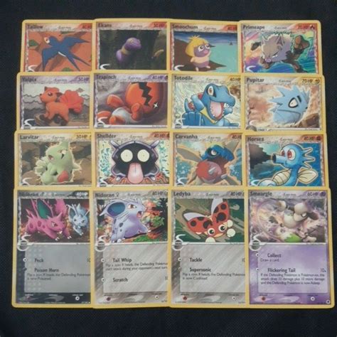 Pokemon Card Tcg Vintage Card Delta Species Smoochum Vulpix