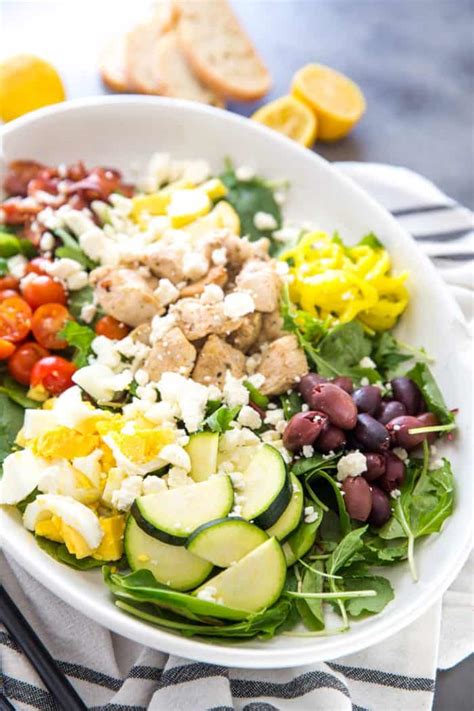 Greek Cobb Salad Recipe Lemons For Lulu