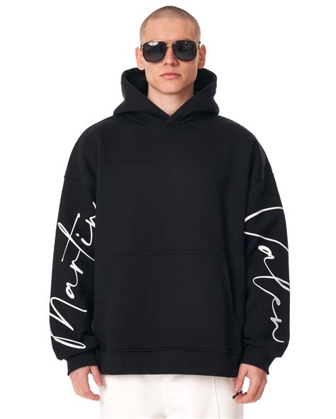 Mens Oversized Hoodie Martin Valen Black Martin Valen