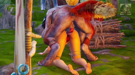 Furry Warrior Camp Knotting Werewolf DP Elf Girl Lizardman And Anal
