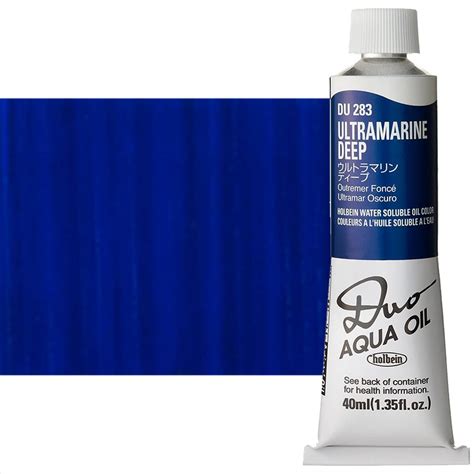 Holbein Duo Aqua Water Soluble Oil Color 40 Ml Tube Ultramarine Deep