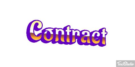 Contract Word Animated Logo Designs