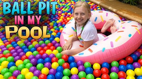 Giant Swimming Pool Ball Pit Youtube